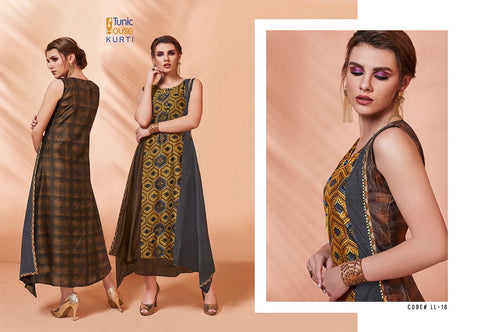 Neha Fashion Lime Light Silk Stylish Printed Designer Kurti Collection