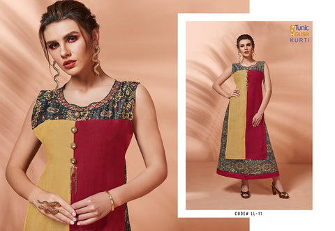 Neha Fashion Lime Light Silk Stylish Printed Designer Kurti Collection