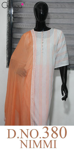 Ganga Suits Nimmi Cotton Printed Button Work Casual Wear Suits