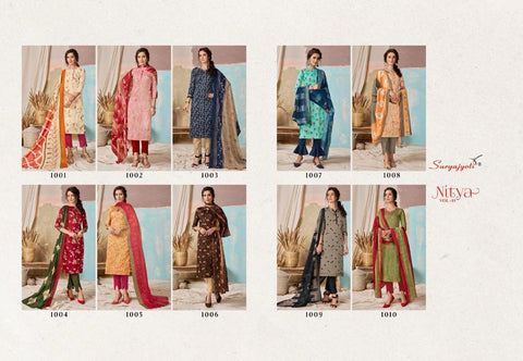 Suryajyoti Nitya Vol 1 Cotton Printed Casual Collection Suits