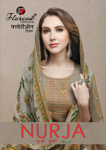 Floreon Trends Launched Nurja Jam Satin Fancy Designer Salwar Suits