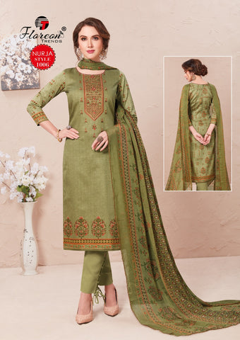 Floreon Trends Launched Nurja Jam Satin Fancy Designer Salwar Suits