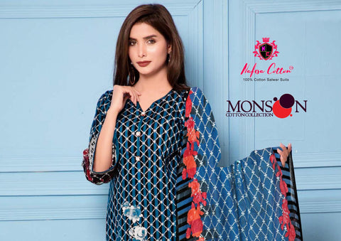 Nafisa Cotton Monsoon Cotton Collection Vol 4 Pakistani Karachi Suit