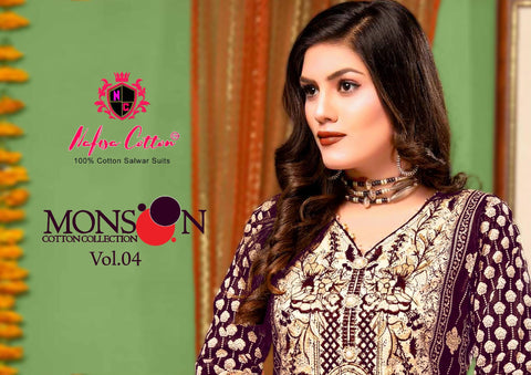 Nafisa Cotton Monsoon Cotton Collection Vol 4 Pakistani Karachi Suit