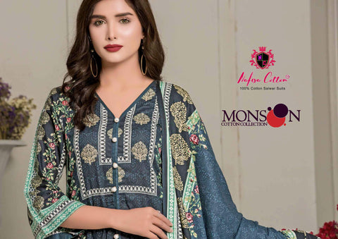 Nafisa Cotton Monsoon Cotton Collection Vol 4 Pakistani Karachi Suit