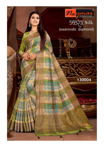 Neymar Designs Studio Launched Sabrang Silk Heavy Fancy Printed Fancy Designer Saree