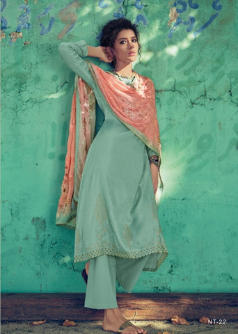 Tussar silk salwar sales suits