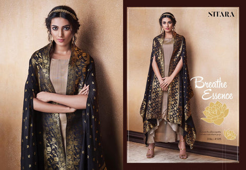 Nitara Launched Lotus Dola Silk Long Gown Type Fancy Designer Kurtis Collection