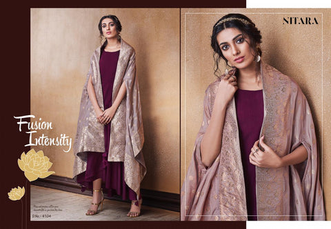 Nitara Launched Lotus Dola Silk Long Gown Type Fancy Designer Kurtis Collection
