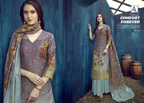Alok Suits Odhani Pakistani Designer Salwar Kameez Collection
