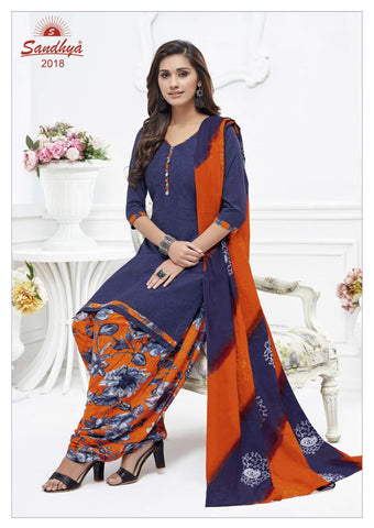 Sandhya Print Presents Odhani Cotton Casual Wear Salwar Suits