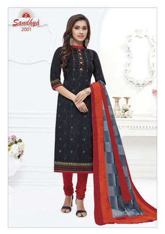 Sandhya Print Presents Odhani Cotton Casual Wear Salwar Suits
