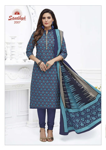 Sandhya Print Presents Odhani Cotton Casual Wear Salwar Suits