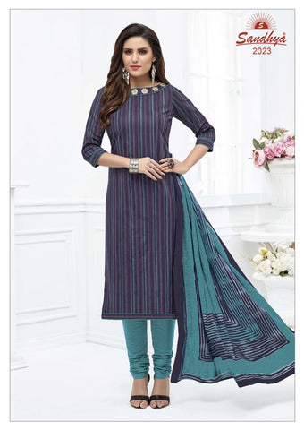Sandhya Print Presents Odhani Cotton Casual Wear Salwar Suits