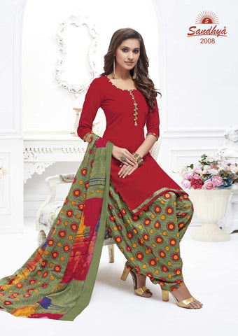 Sandhya Print Presents Odhani Cotton Casual Wear Salwar Suits