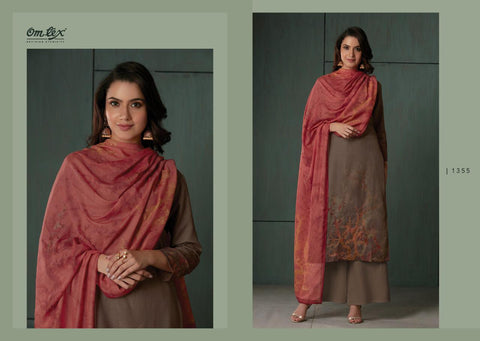 Omtex Launched Abstract Pure Pashmina Printed Fancy Designer Salwar Kameez
