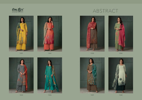 Omtex Launched Abstract Pure Pashmina Printed Fancy Designer Salwar Kameez