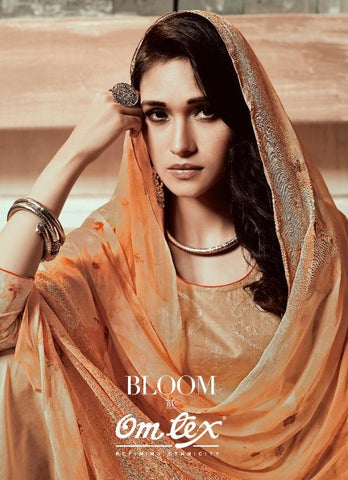 Omtex Presents Bloom Bliss Cotton Printed Embroidery Work Fancy Designer Salwar Kameez