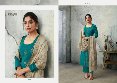 Omtex Presents Garnet Pure Pashmina Printed Fancy Designer Salwar Kameez