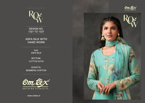 Omtex Presents Row Asfa Silk Fancy Designer Salwar Kameez