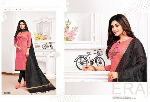 KAPIL TRENDZ BRINGS ORANGE BANARASI JACQUARD BUTTI WITH HANDWORK