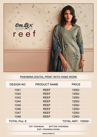 Omtex Presents Reef Pashmina Printed Fancy Designer Salwar Kameez
