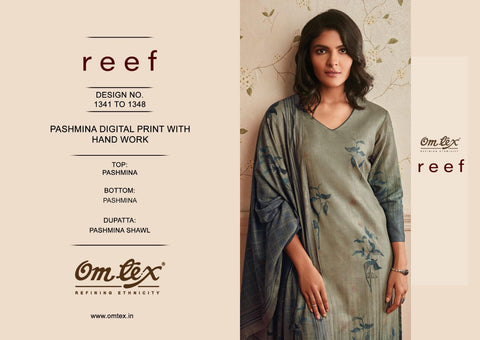 Omtex Presents Reef Pashmina Printed Fancy Designer Salwar Kameez