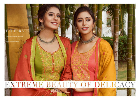 Panch Ratns Launched Celebrate Jam Silk Fancy Designer Salwar Suits