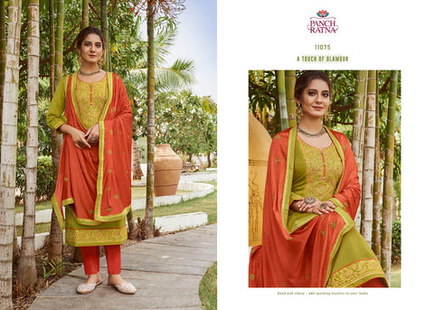 Panch Ratns Launched Celebrate Jam Silk Fancy Designer Salwar Suits