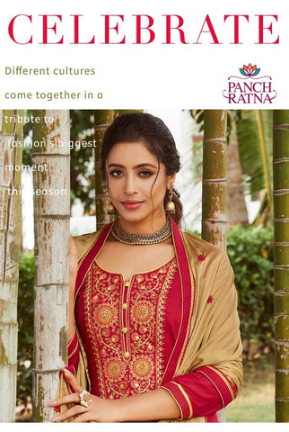 Panch Ratns Launched Celebrate Jam Silk Fancy Designer Salwar Suits