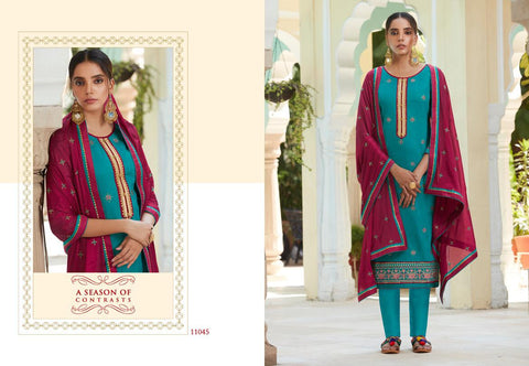 Panchratna Presents Gulshan Jam Silk Fancy Designer Salwar Suits