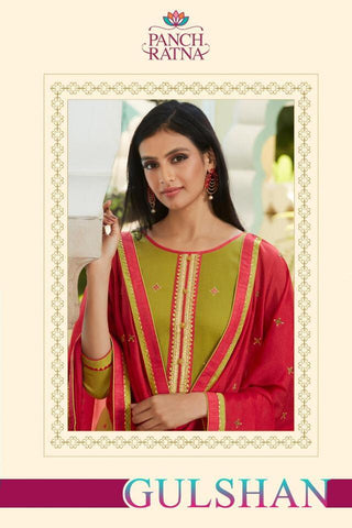 Panchratna Presents Gulshan Jam Silk Fancy Designer Salwar Suits