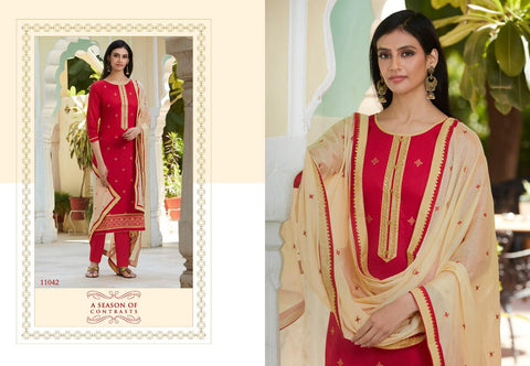Panchratna Presents Gulshan Jam Silk Fancy Designer Salwar Suits