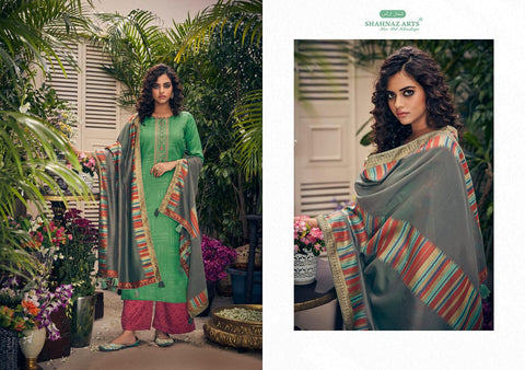 Shahnaz Arts Presents Panihari Pashmina Embroidery Work Fancy Designer Salwar Suits