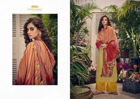 Shahnaz Arts Presents Panihari Pashmina Embroidery Work Fancy Designer Salwar Suits