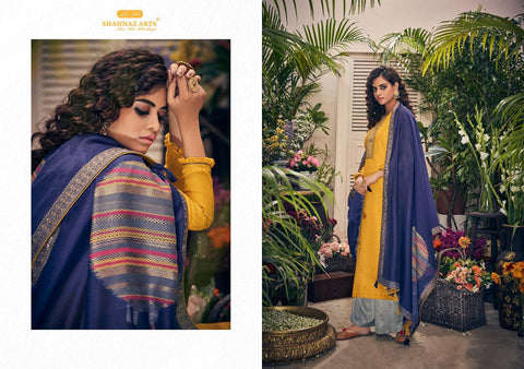 Shahnaz Arts Presents Panihari Pashmina Embroidery Work Fancy Designer Salwar Suits