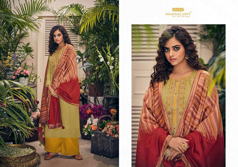 Shahnaz Arts Presents Panihari Pashmina Embroidery Work Fancy Designer Salwar Suits