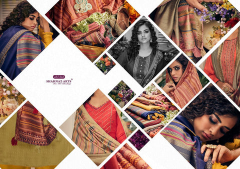 Shahnaz Arts Presents Panihari Pashmina Embroidery Work Fancy Designer Salwar Suits