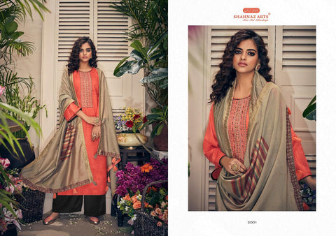 Shahnaz Arts Presents Panihari Pashmina Embroidery Work Fancy Designer Salwar Suits