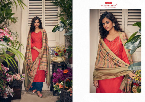 Shahnaz Arts Presents Panihari Pashmina Embroidery Work Fancy Designer Salwar Suits