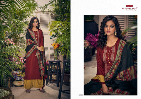 Shahnaz Arts Presents Panihari Pashmina Embroidery Work Fancy Designer Salwar Suits