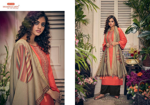 Shahnaz Arts Presents Panihari Pashmina Embroidery Work Fancy Designer Salwar Suits