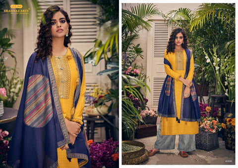 Shahnaz Arts Presents Panihari Pashmina Embroidery Work Fancy Designer Salwar Suits
