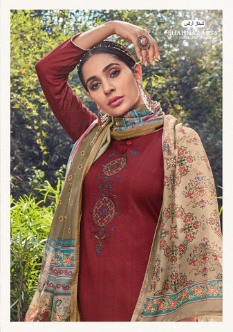 SHAHNAZ ARTS PANIHARI VOL.4 JAM COTTON SALWAR SUIT WITH EMBROIDERY