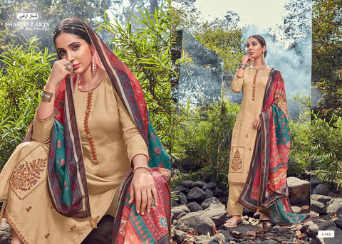 SHAHNAZ ARTS PANIHARI VOL.4 JAM COTTON SALWAR SUIT WITH EMBROIDERY