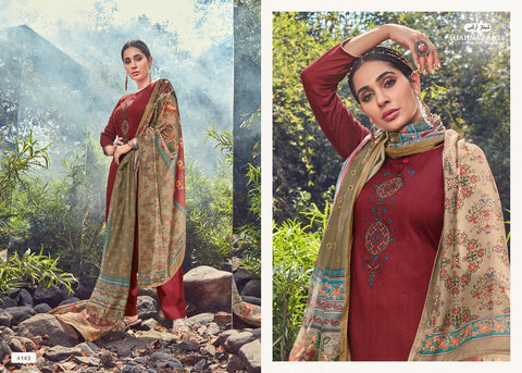 SHAHNAZ ARTS PANIHARI VOL.4 JAM COTTON SALWAR SUIT WITH EMBROIDERY