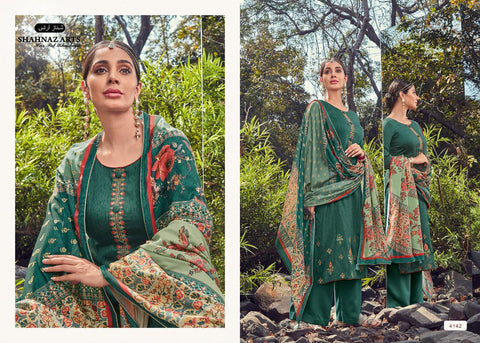 SHAHNAZ ARTS PANIHARI VOL.4 JAM COTTON SALWAR SUIT WITH EMBROIDERY