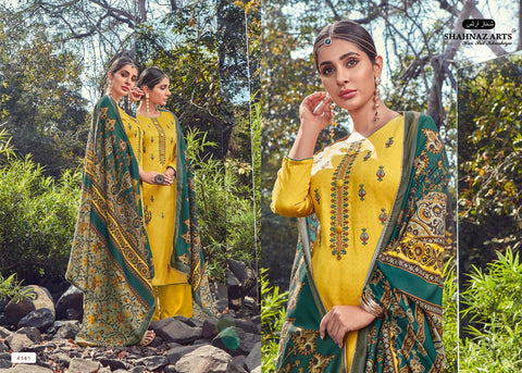 SHAHNAZ ARTS PANIHARI VOL.4 JAM COTTON SALWAR SUIT WITH EMBROIDERY