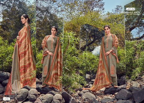 SHAHNAZ ARTS PANIHARI VOL.4 JAM COTTON SALWAR SUIT WITH EMBROIDERY