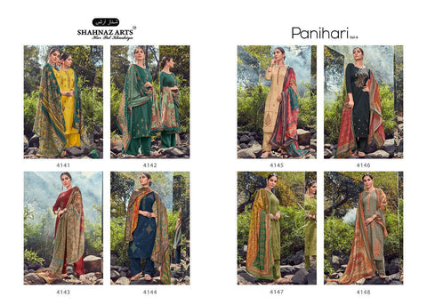 SHAHNAZ ARTS PANIHARI VOL.4 JAM COTTON SALWAR SUIT WITH EMBROIDERY